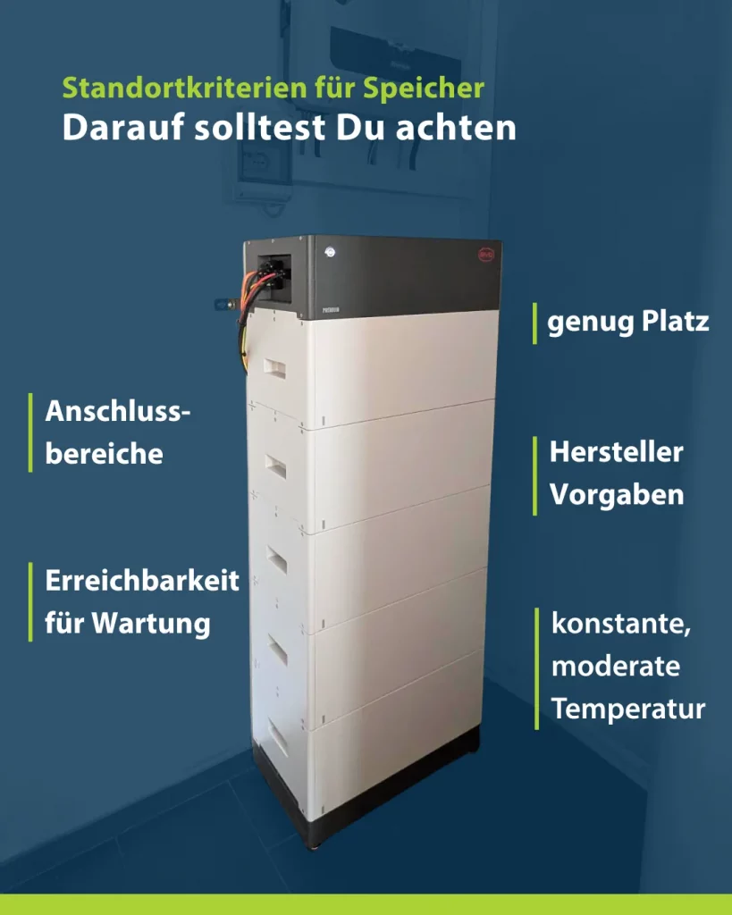 Der richtige Standort für Batteriespeicher 1 KLE Energie GmbH